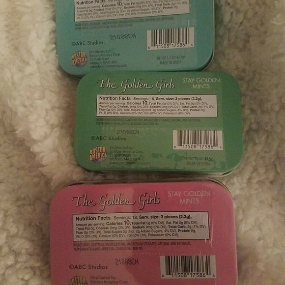 The Golden Girls Candy Mints Set of 3 Collectible Tins Blanche, Rose, Sophia - Picture 2 of 4
